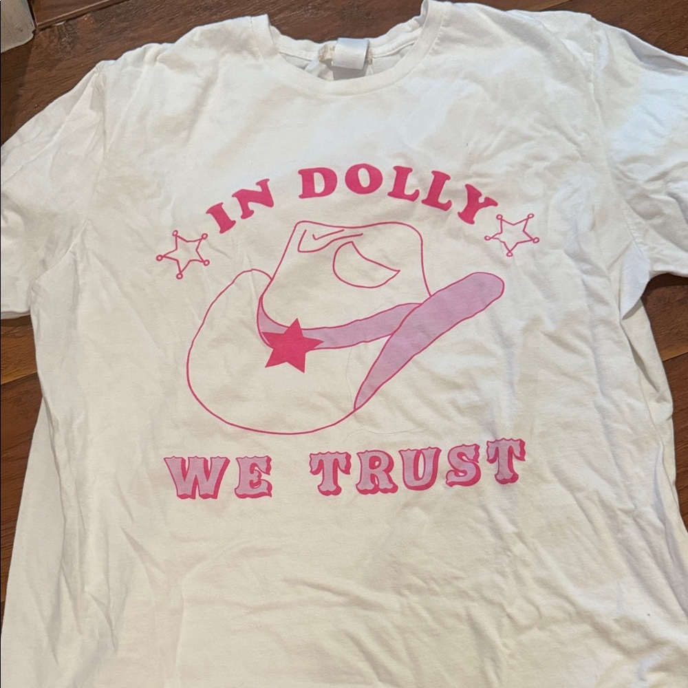 Altar'd State White and Pink Graphic Tee